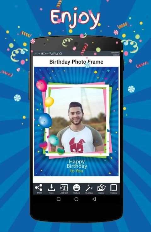 Happy Birthday Photo Frame 6 تصوير الشاشة