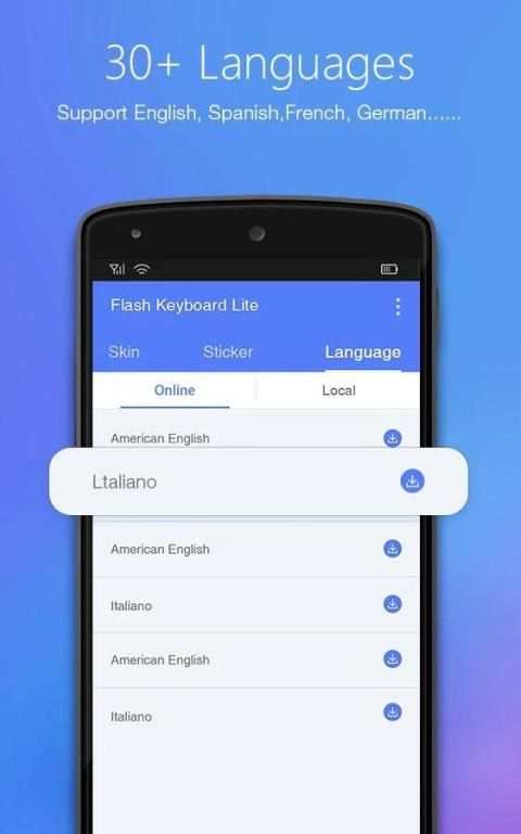 Flash Keyboard Lite screenshot 1
