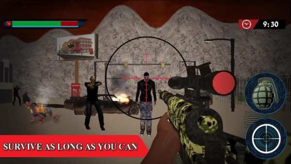 Zombie Sniper Shooting Games screenshot 2