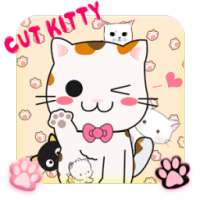 Pink cat keyboard theme