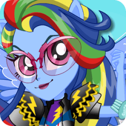 Dress up Rainbow Dash Moto иконка