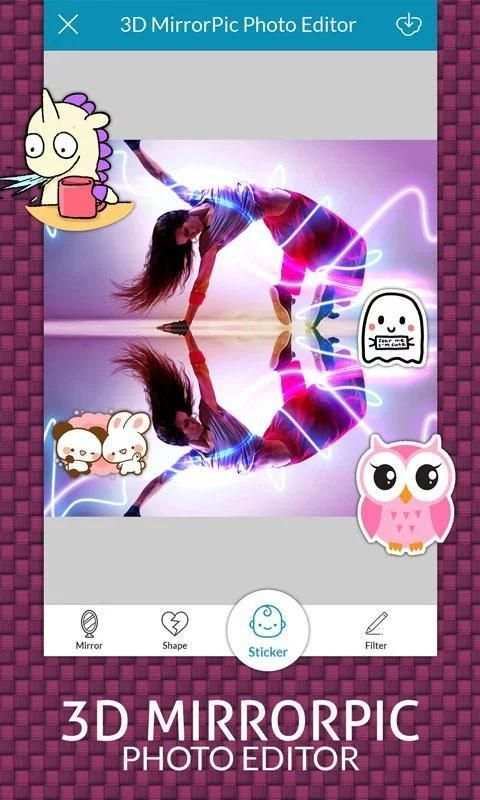 3D MirrorPic - Photo Editor, DSLR Effects screenshot 3