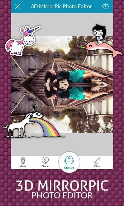 3D MirrorPic - Photo Editor, DSLR Effects screenshot 4