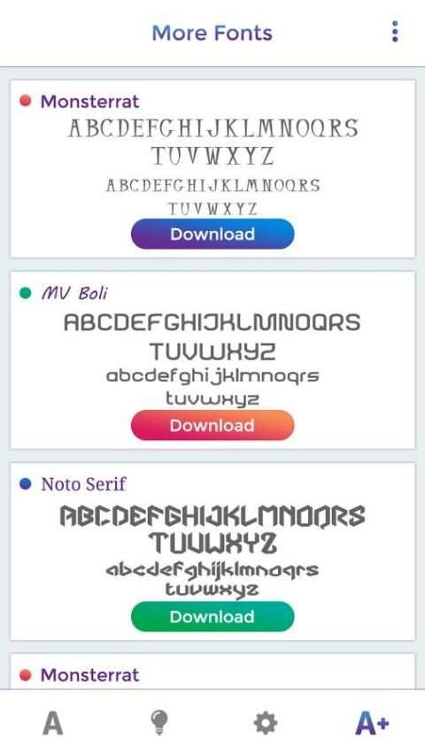 Zawgyi Myanmar Fonts Pack скриншот 3