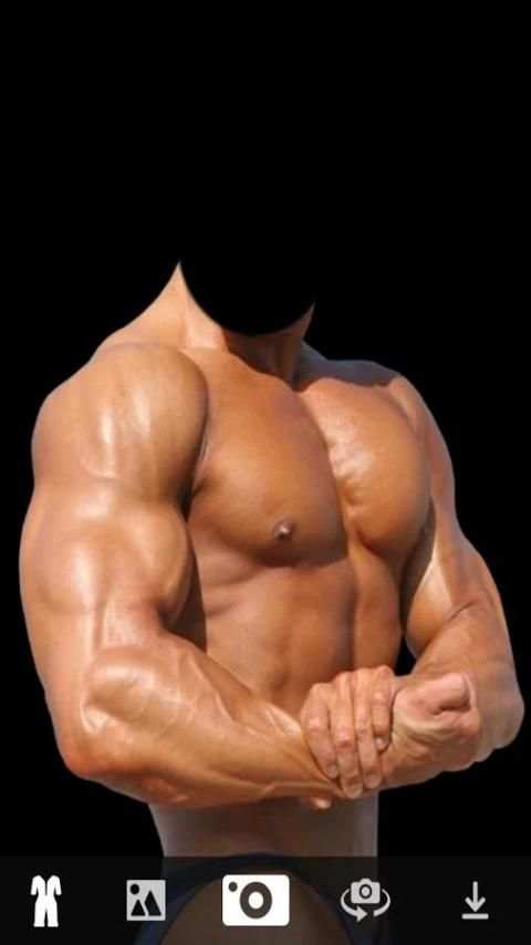 Body Builder Men Photo Suit स्क्रीनशॉट 1