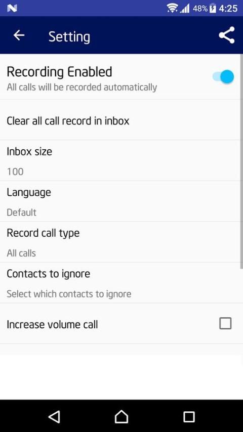 Automatic Call Recorder screenshot 2