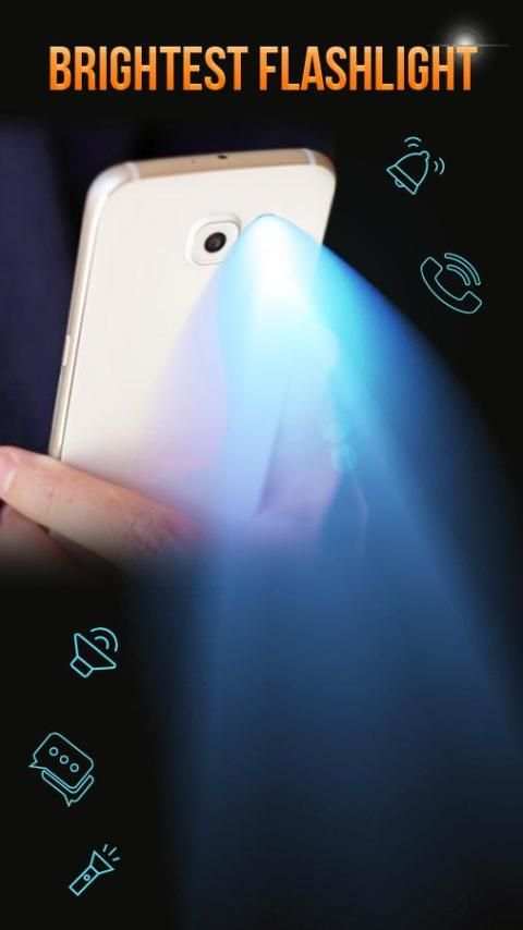 Flashlight Alert on Call/SMS: Ringing flash Alerts screenshot 1