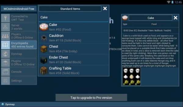 Remote Admin For Minecraft (F) скриншот 1
