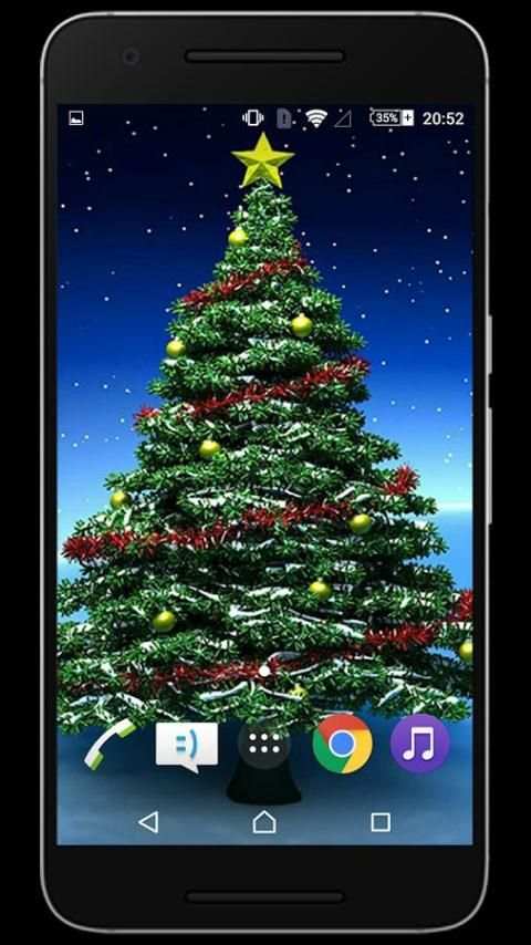 Christmas Tree Live Wallpaper 4 تصوير الشاشة