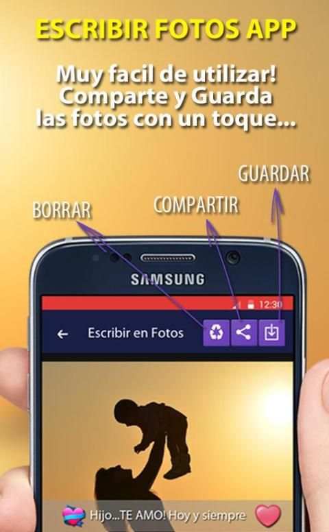 Escribir en Fotos Editor 2017 * "FotoTexty" screenshot 2