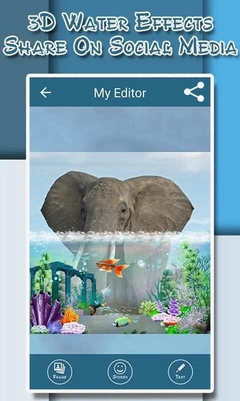 3D Water Effects Photo Editor - Water Photo Editor 1 تصوير الشاشة