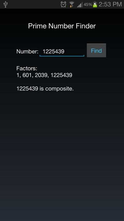 Prime Number Finder screenshot 3