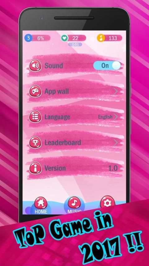 Piano Pink Tiles screenshot 2