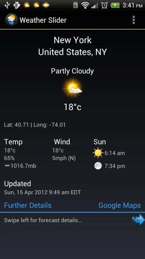 Weather Slider screenshot 1