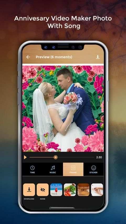 Anniversary Photo Video Maker with Song 2 تصوير الشاشة