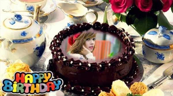 Photo On Cake Photo Frame 2 تصوير الشاشة