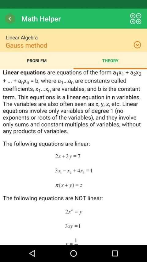 Math Helper Lite - Algebra screenshot 10