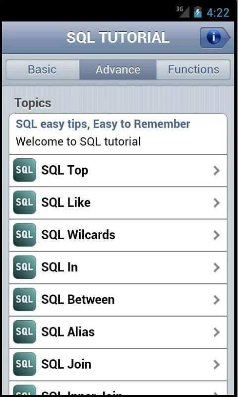 SQL Quick Tutorial स्क्रीनशॉट 3