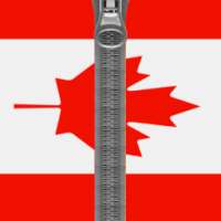 Canada Flag Zip Screen Lock