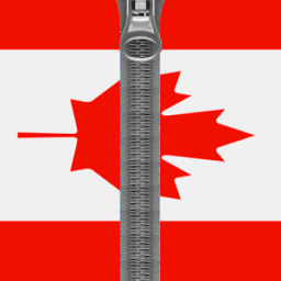Canada Flag Zip Screen Lock иконка