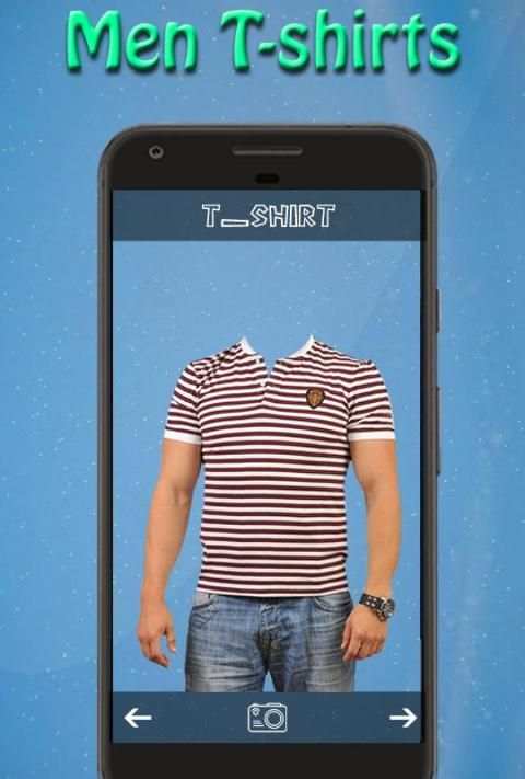 Men T-Shirt Photo Suit Montage 2017 screenshot 1