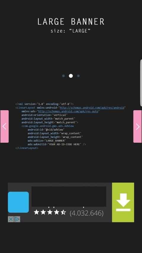 Mobile Ads Example INTERSTITIAL + BANNER +VIDEO AD screenshot 1