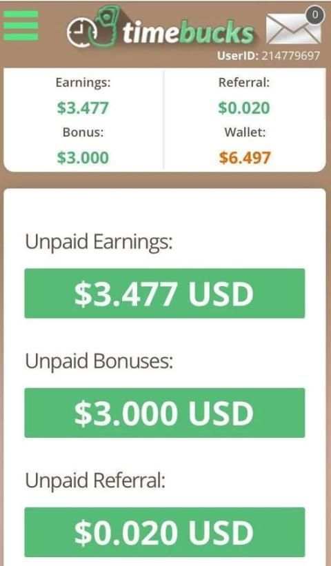 Earn Money Easy TimeBucks स्क्रीनशॉट 3