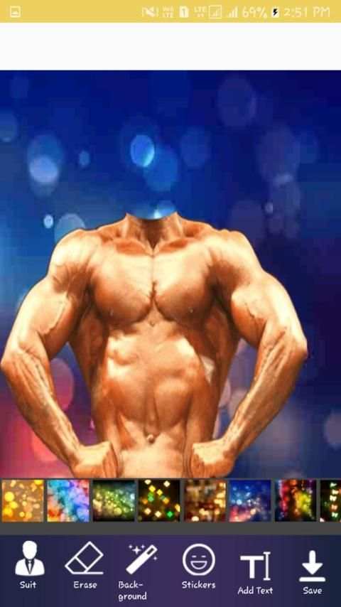 Body Builder Photosuit 3 تصوير الشاشة