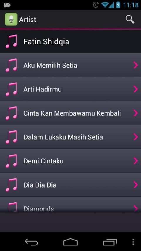 Indo-pop Lyrics (Indonesia) скриншот 1