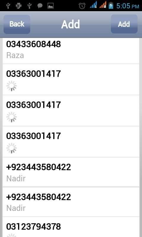 Contact manager 1 تصوير الشاشة