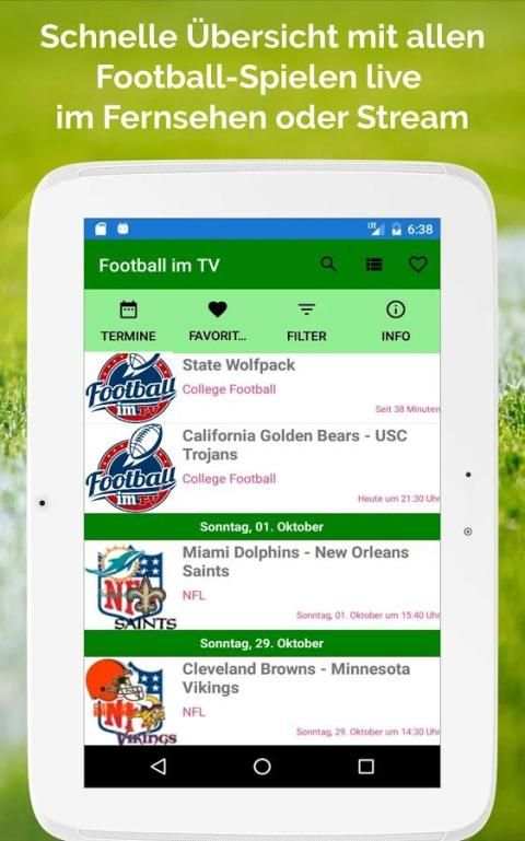 Football im TV live screenshot 10