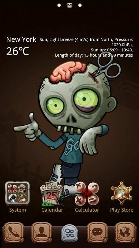 Zombie GO Launcher Theme screenshot 5