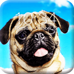 Pug Dog App Lock أيقونة