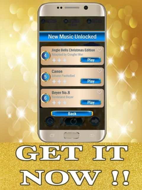 Piano Gold Tiles 2 screenshot 2