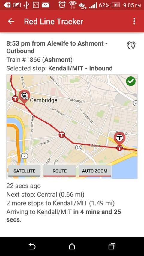 MBTA Red Line Tracker screenshot 11