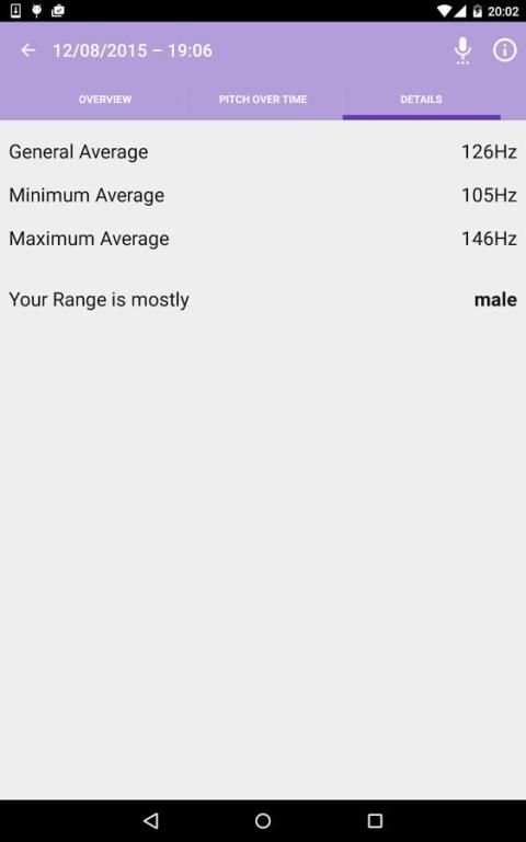 Voice Pitch Analyzer screenshot 1