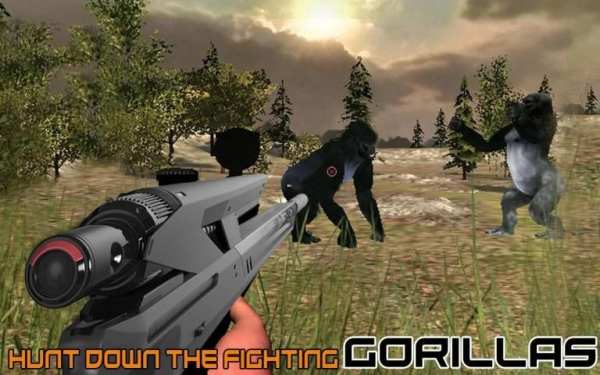 Gorilla Hunting 2017 Sniper Gun Animal Hunter King screenshot 2