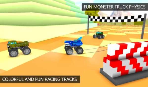 Blocky Monster Racing 2 تصوير الشاشة
