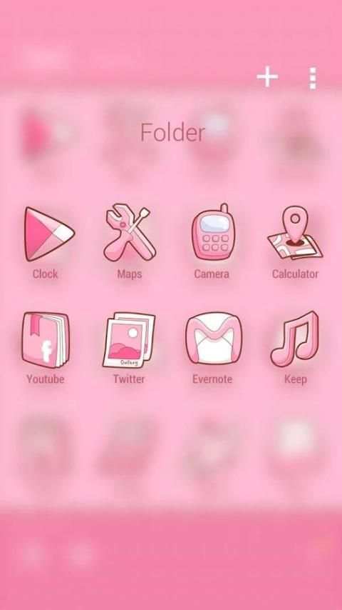 Pinky Bow GO Launcher Theme 1 تصوير الشاشة