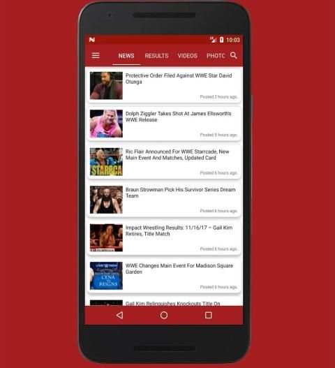 Wrestle News 8 تصوير الشاشة