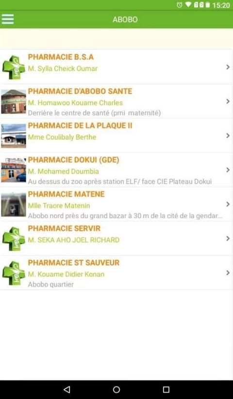 Pharmacie de garde Côte d'Ivoire screenshot 7