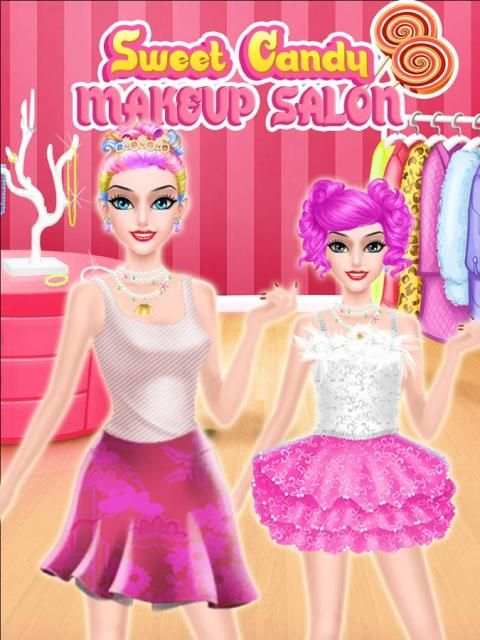Candy Makeup Artist - Sweet Salon Games For Girls 3 تصوير الشاشة