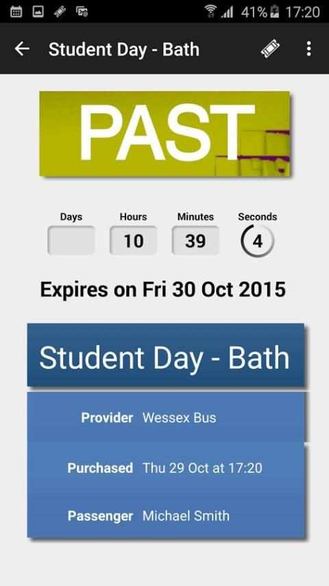 Wessex Bus M-Tickets screenshot 1