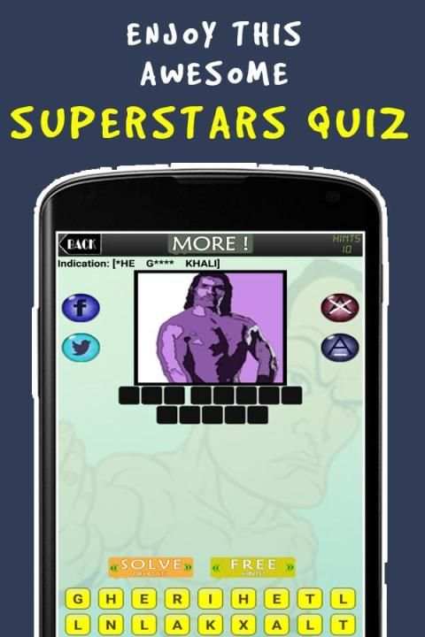 Guess WWE Superstars Quiz 3 تصوير الشاشة