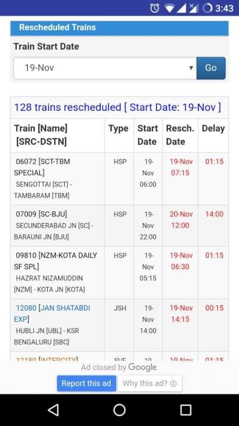 Live Train Status,PNR Status,NTES,Indian Rail Info 1 تصوير الشاشة