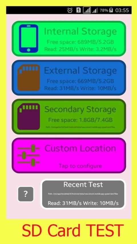 SD Card Test Tool NEW 1 تصوير الشاشة