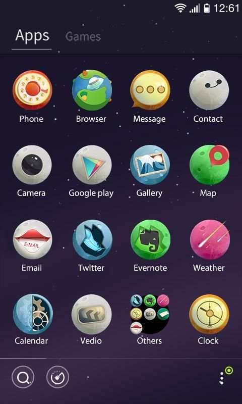 Planet GO Launcher Theme скриншот 2