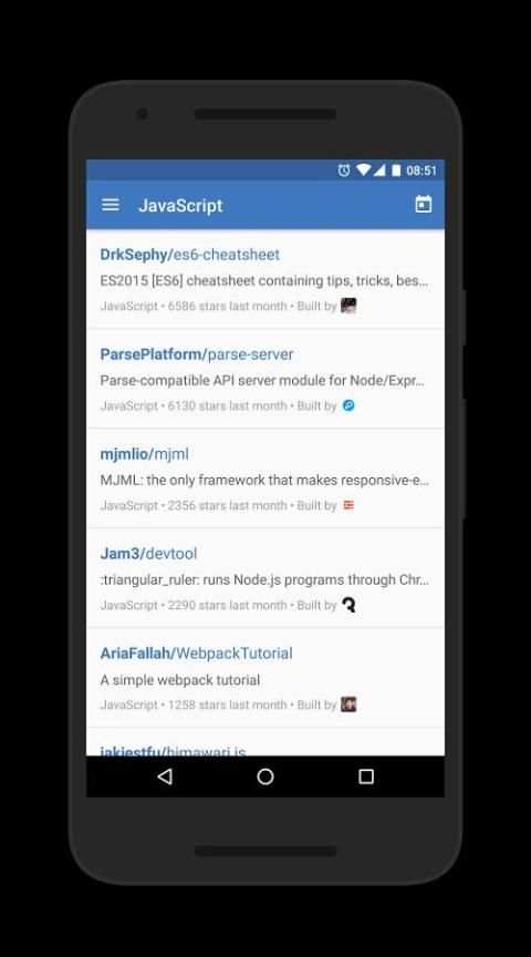 Top Github screenshot 3