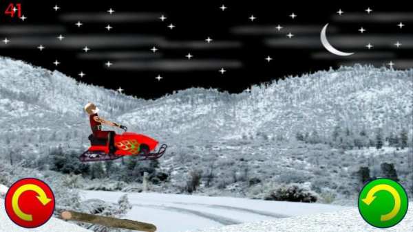 Snowmobile Santa - Racing Game screenshot 3