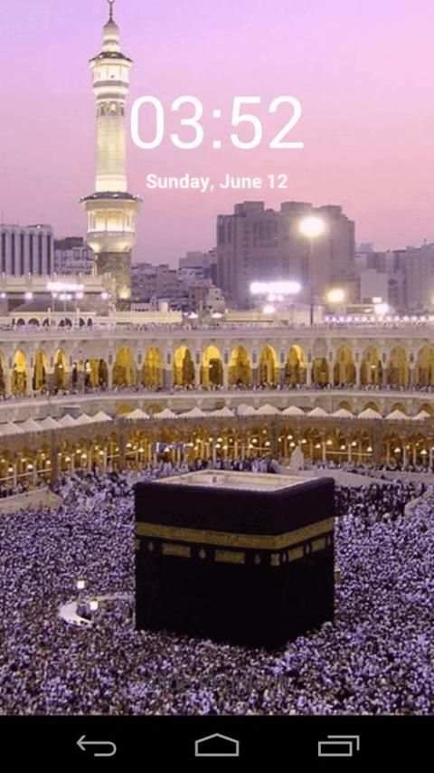 Mecca Live Screen Lock 2 تصوير الشاشة